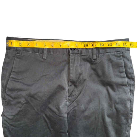 Banana Republic Skinny Chino Pants Mens 31x27 Dark Gray Charcoal Cotton Blend - Picture 5 of 8
